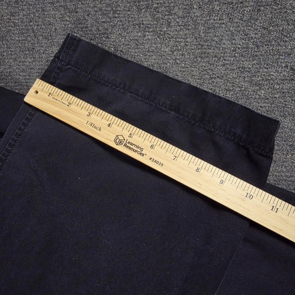 VTG Banana Republic Relaxed Fit Cargo Pants‎ Mens 36x33 Black Cotton Twill Y2K